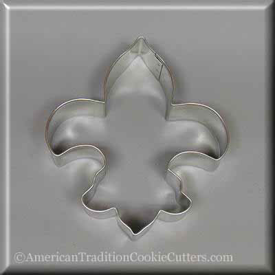 4.5" Fleur de Lis Metal Cookie Cutter