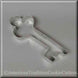 5.25" Skeleton Key Metal Cookie Cutter