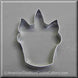 4.25" Unicorn Cupcake Metal Cookie Cutter