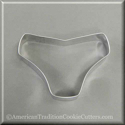 4" Bikini Bottom Metal Cookie Cutter