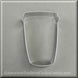 4" Paper Coffee Cup or Travel Mug Metal Cookie Cutter