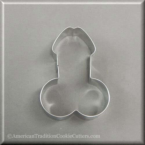 3.5 inch Penis Pecker Party Favor Metal Cookie Cutter