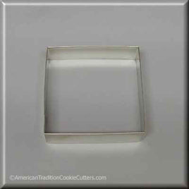 3.5" Square Biscuit Metal Cookie Cutter