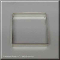 4" Square Biscuit Metal Cookie Cutter