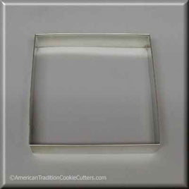 4.5" Square Biscuit Metal Cookie Cutter