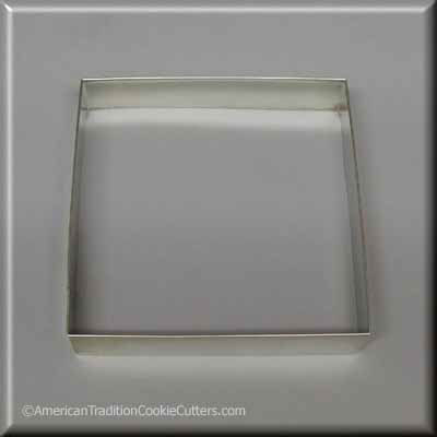 4.5" Square Biscuit Metal Cookie Cutter
