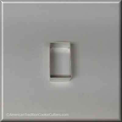 2 inch X 1.125 inch Rectangle Biscuit Metal Cookie Cutter