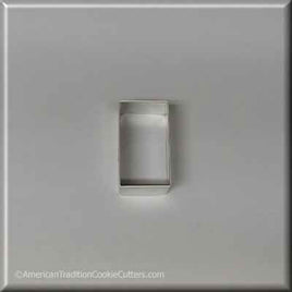 2" X 1-1/8" Rectangle Biscuit Metal Cookie Cutter