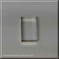 3" X 1-3/4" Rectangle Biscuit Metal Cookie Cutter