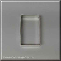 3-1/2" X 2-1/16" Rectangle Biscuit Metal Cookie Cutter