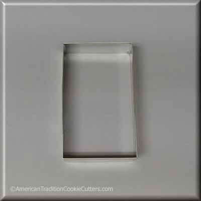 4 inch X 2.375 inch Rectangle Biscuit Metal Cookie Cutter