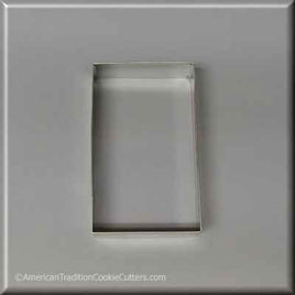 4" X 2-3/8"  Rectangle Biscuit Metal Cookie Cutter