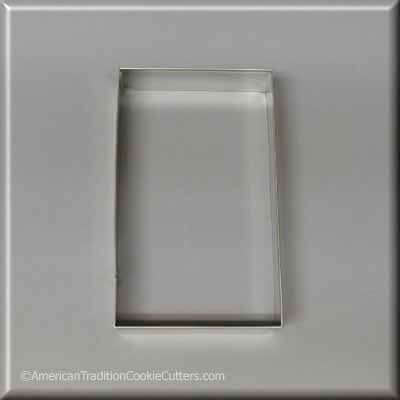 4.5 inch X 2.6875 inch Rectangle Biscuit Metal Cookie Cutter