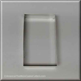 4-1/2" X 2-11/16" Rectangle Biscuit Metal Cookie Cutter