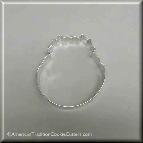 4.5 inch Hippopotamus Face Metal Cookie Cutter