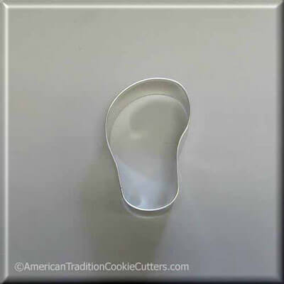 3.5 inch Left Flip Flop Metal Cookie Cutter