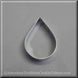 3" Tear Drop, Rain, Flower Petal Metal Cookie Cutter
