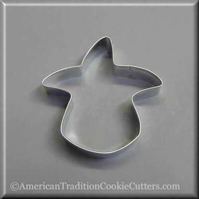 3.25 inch Candy Corn Witch Metal Cookie Cutter