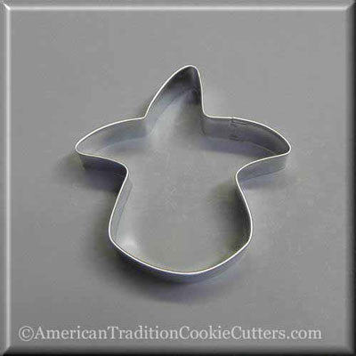 3.25" Candy Corn Witch Metal Cookie Cutter