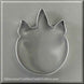 4.5" Unicorn Head Metal Cookie Cutter