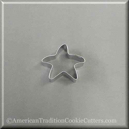 1.75 inch Mini Folk Star or Starfish Metal Cookie Cutter