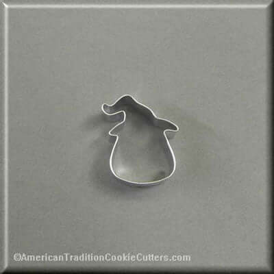 2 inch Mini Candy Corn Witch Metal Cookie Cutter