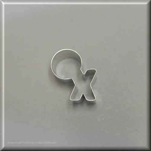 2 inch Mini Hugs and Kisses Metal Cookie Cutter