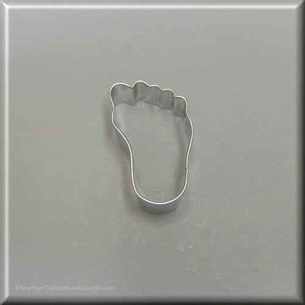 2" Mini Right Foot Metal Cookie Cutter