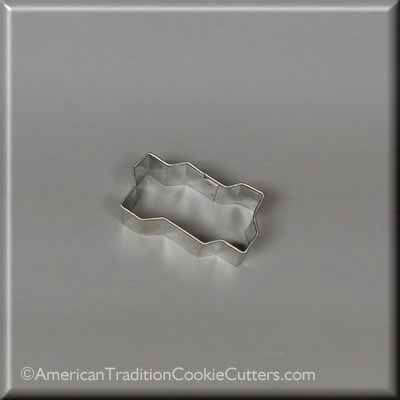 2 inch Mini Zig Zag Interlocking Brick Metal Cookie Cutter