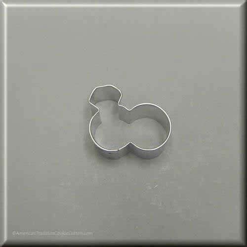 1.75 inch Mini Double Wedding Rings Metal Cookie Cutter