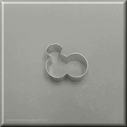 1.75" Mini Double Engagement Wedding Rings Metal Cookie Cutter