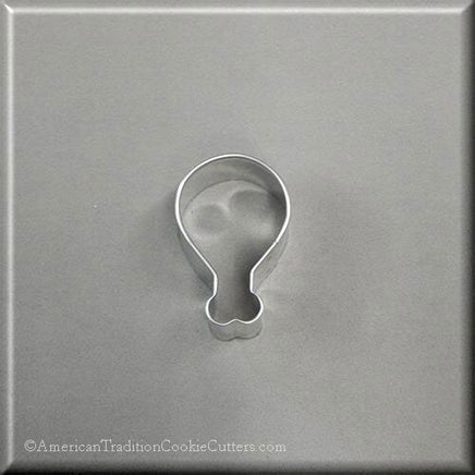 2" Mini Turkey Chicken Leg Drumstick Metal Cookie Cutter