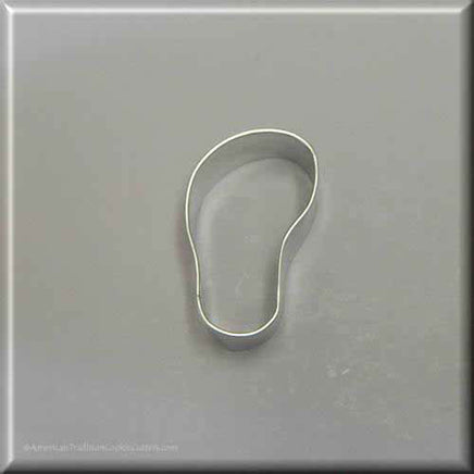 2" Mini Left Flip Flop Metal Cookie Cutter